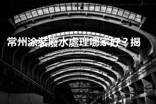 常州涂裝廢水處理哪家好？揭秘行業(yè)內(nèi)幕讓你眼前一亮！